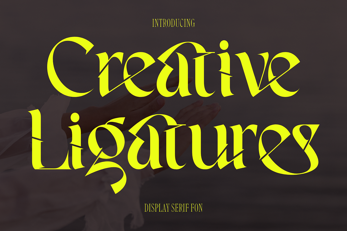 Creative Ligatures Font, a Serif Font by 177Studio (Photo 1 of 8)
