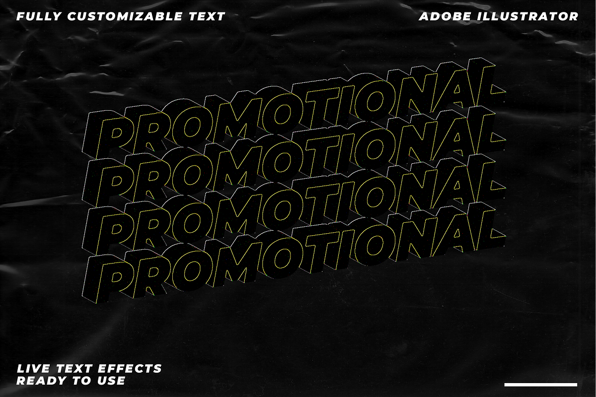 25 Illustrator text effects Kinetic, a Layer Style Add-On by MarioPanDeliver (Photo 4 of 10)