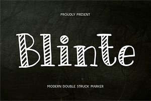 Blinte - Doublestruck Serif, a Serif Font by Indotype Foundry