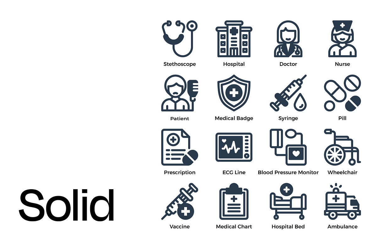 Healthcare Icon Set, a Duotone Icon by Eklip Studio (Photo 2 of 4)