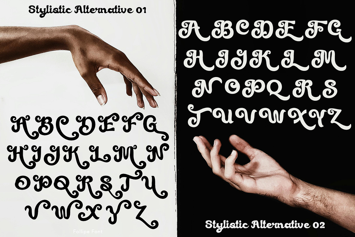Follipe Bold Script, a Script Font by madeDeduk (Photo 6 of 11)
