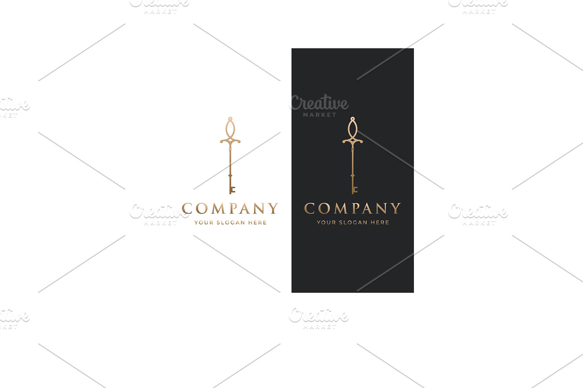 Luxurious vintage key logo design., a Branding & Logo Template by LOGOCREATIVE