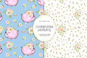 Farm Animals Digital Papers, a Pattern Graphic by Masha  Studio (Thumbnail 8 of 11)