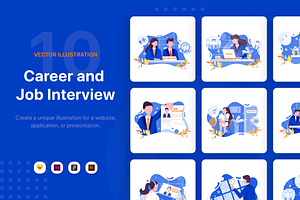 M43_Job Interview Illustrations