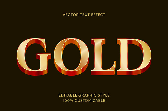 3D Gold Bold Text Effect preview 3