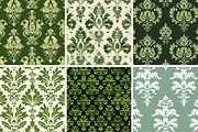 Green Damask Seamless Patterns, a Pattern Graphic by PrintablesByFranklyn (Thumbnail 4 of 4)