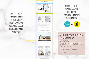 Mailchimp & Canva Templates 6 Pack