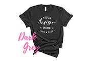 Bella Canvas TShirt Mockups On White, a Shirt Mockup by lock and page (Thumbnail 5 of 92)