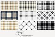 80 neutral plaid seamless pattern, a Pattern Graphic by Poppy Lane Studio (Thumbnail 7 of 11)