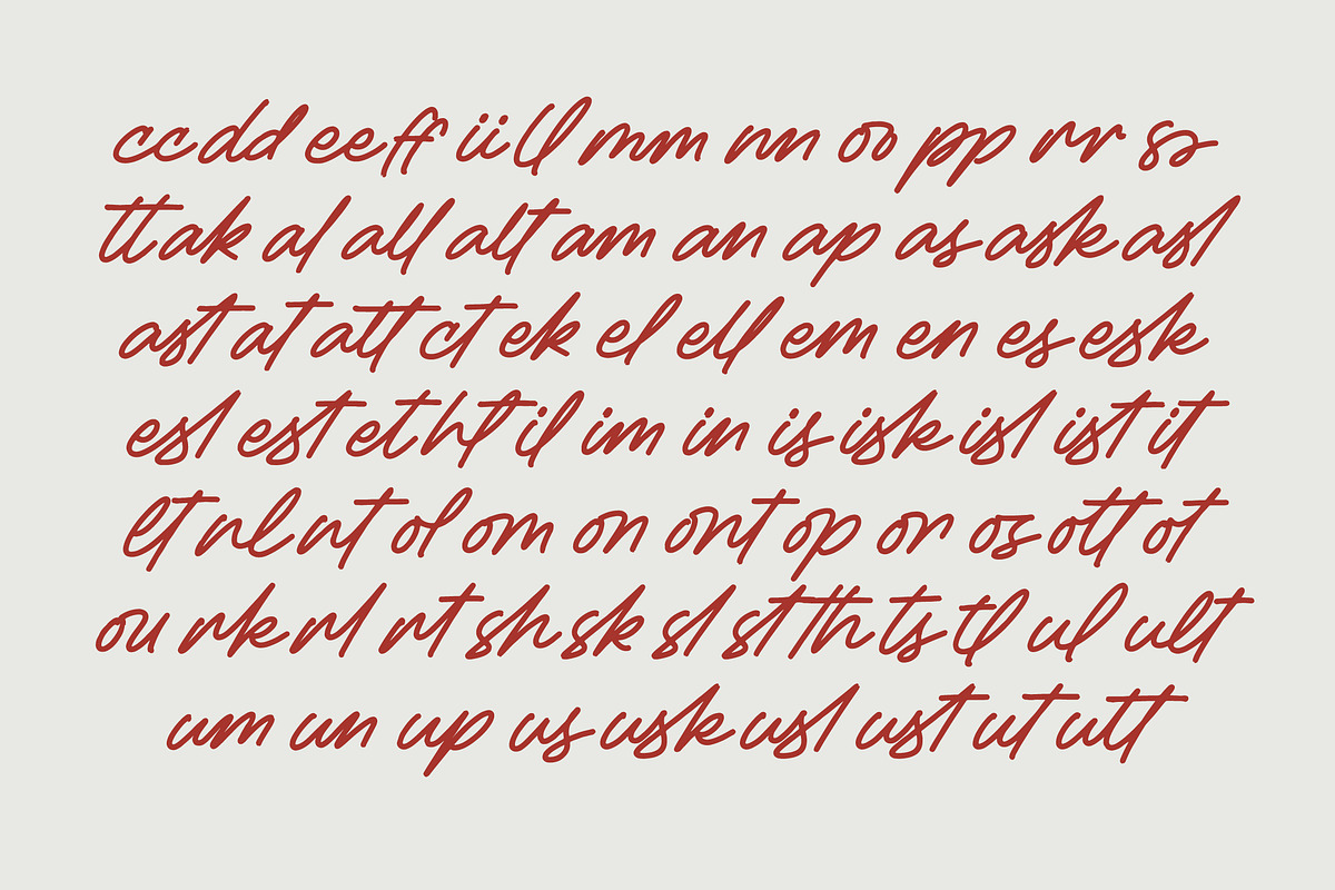 Betany Salena Monoline Brush Font, a Script Font by Letterena Studios Script (Photo 9 of 15)