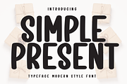 Simple Present | Script Font, a Script Font by Scratchones (Thumbnail 1 of 8)