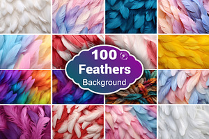 Colorful Feathers Texture Background, a Texture Graphic by Forhadx5