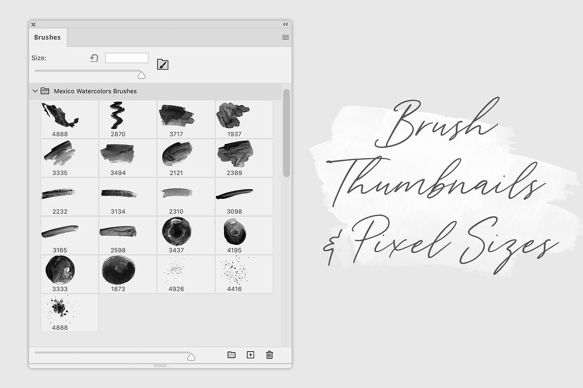 Mexico Watercolor Photoshop Brush, a Brush Add-On by Fernwel Creative (Photo 2 of 4)