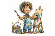 Male Artist Clipart JPG, a Person Illustration by Memories By Lea (Thumbnail 16 of 20)