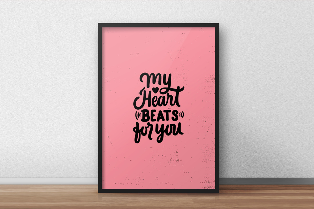 Valentine's Lettering quotes + Bonus, a Texture Illustration by Davihero (Photo 3 of 6)