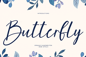 Butterfly Script Font