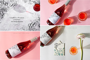 Wine Bottle Mockup Set 2, a Cups & Container Mockup by YuMyart (Thumbnail 2 of 7)