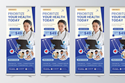 Blue Medical Checkup Roll Up Banner, a Poster Template by Annora Studio (Thumbnail 4 of 6)