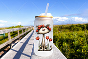 Whimsical Cat Tulips Drawing Clipart, a Seasonal Illustration by Canvas Craft (Thumbnail 6 of 10)