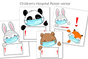 Children's Hospital Poster vector, an Animal Illustration by Sweet_print (Thumbnail 3 of 3)