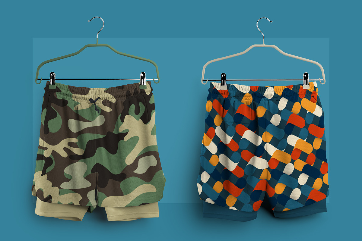 Mockups Shorts with Compression Line, a Shirt Mockup by Grow Design Craft Studio (Photo 6 of 9)