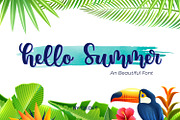 Hello Summer, a Font by GDcreative (Thumbnail 1 of 10)