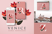 Venice Floral Monograms, a Branding & Logo Template by Werlang Paper (Thumbnail 1 of 8)