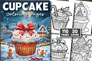 Cupcake Coloring Pages For Adults, a Decorative Illustration by Design Station (Thumbnail 1 of 3)