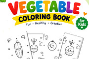 Vegetable Coloring Book for Kids, an Education Illustration by Mohammad Sarfaraz (Thumbnail 3 of 3)
