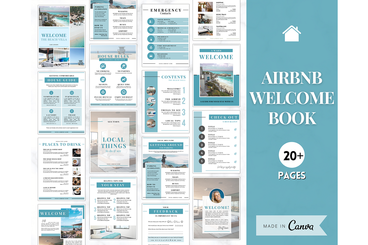 Airbnb HOST Bundle! 45+ Templates!, a Poster Template by Templatables (Photo 3 of 11)