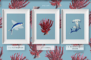 Ocean set, a Pattern Graphic by ⚞ Kind Illustration ⚟ (Thumbnail 11 of 16)
