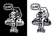 Retro Frog T-Shirt Illustration, an Animal Illustration by Pries Studio (Thumbnail 3 of 3)