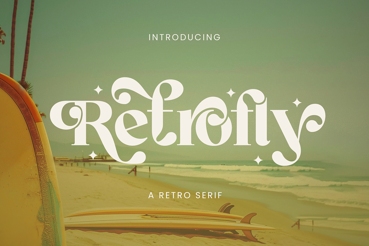 Retrofly A Retro Serif, a Serif Font by Annivers Type (Photo 1 of 10)