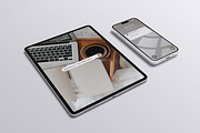 iPad and iPhone pro Mockup, an iPad Mockup by xavier_studio (Thumbnail 3 of 5)