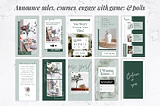 Instagram Stories for Canva | Green, a Social Media Template by Thirty One Palms Studio (Thumbnail 4 of 8)