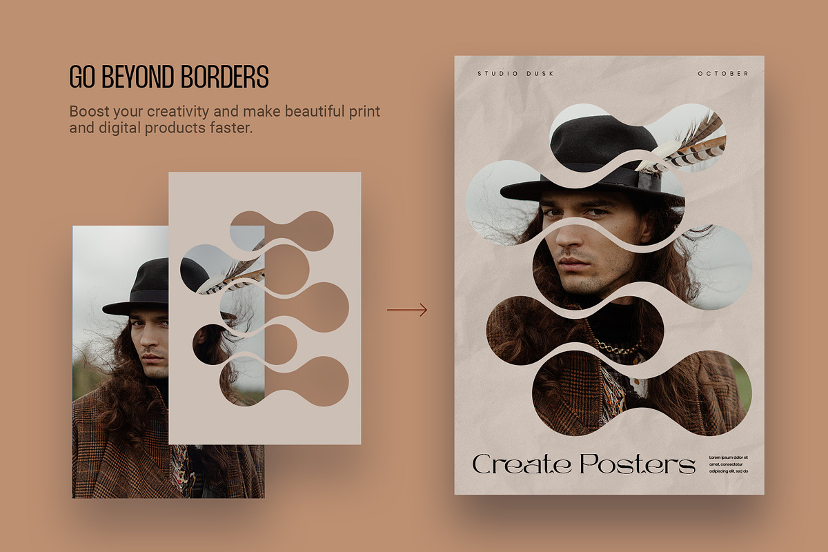 Geometric Masks, a Graphic by Studio Dusk (Photo 2 of 11)