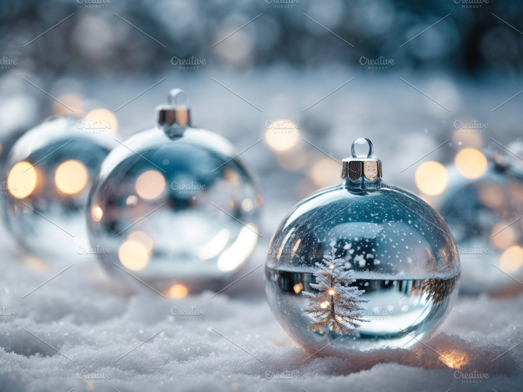 christmas tree reflected in bauble, a Holiday Photo by sirylok