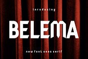 Belema, a Sans Serif Font by riotama85 (Thumbnail 1 of 5)