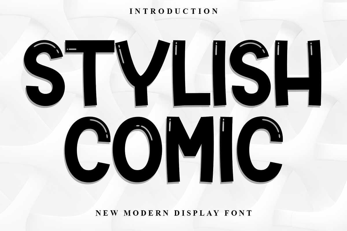 Stylish Comic, a Serif Font by InermediaSTUDIO (Photo 1 of 8)
