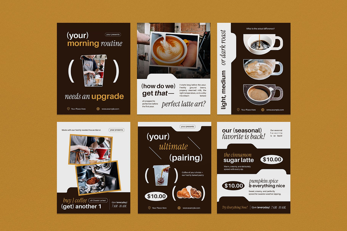 Coffee Shop Instagram Template, a Social Media Template by graphicook (Photo 2 of 3)