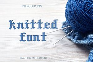 Knitted Font