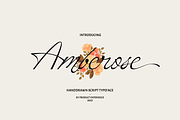 Amberose - Handdrawn Script, a Script Font by Product Experience (Thumbnail 1 of 8)