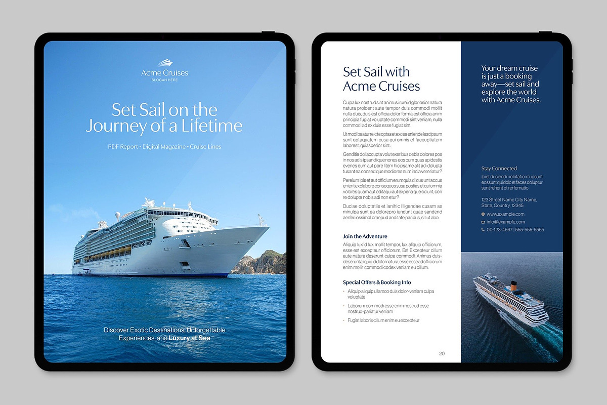 Travel Brochure Template, a Brochure Template by BrandPacks (Photo 5 of 6)