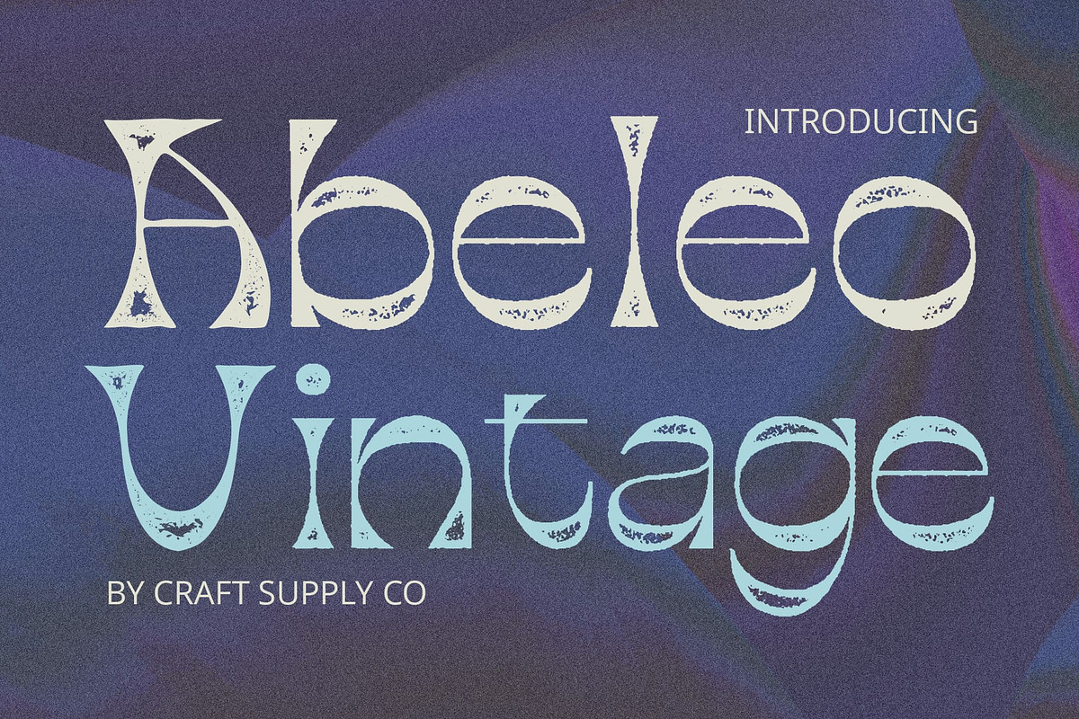 Abeleo Vintage, a Sans Serif Font by Craft Supply Co. (Photo 1 of 8)