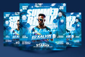Summer Break Party Flyer Template, a Flyer Template by RTXdesinger99