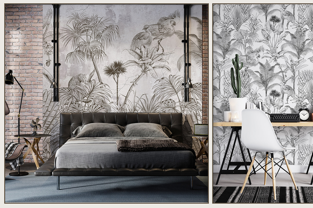 Tropical mural, a Wallpaper Graphic by Natalia0307 (Photo 14 of 15)
