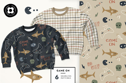 Game On, a Pattern Graphic by Muriel Petitpattern