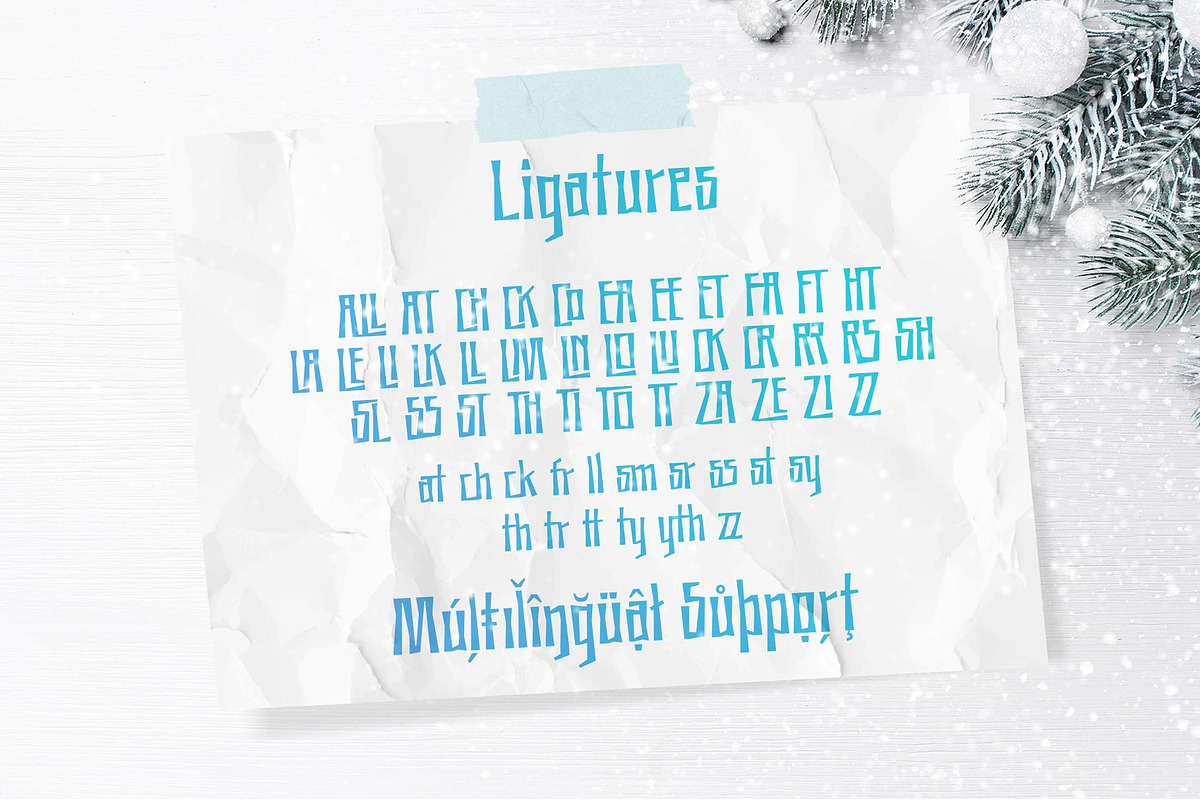Mount and Snow Typeface, a Symbol Font by alit design (Photo 6 of 15)