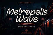 Metropolis Wave, a Handwritten Font by Wow Magic (Thumbnail 2 of 4)