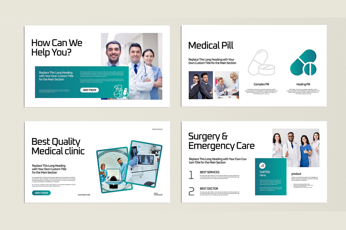 Medical and Healthcare Presentation, a Presentation Template by MightyDesign (Photo 3 of 8)